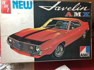 Vintage Amt T345 1974 Amc Javelin Amx Rare Kit Unbuilt Unpainted