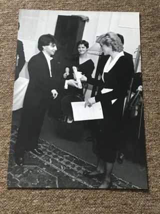Princess Diana At The Royal Academy Of Music - Rare Press Photo.