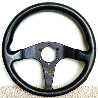 Momo Racing Line Leather Steering Wheel Authentic Made In Italy 320 Mm Rare