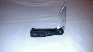 Buck 340 Small Vantage Select Knife W/ Rare Black Paperstone Handles - Us Made
