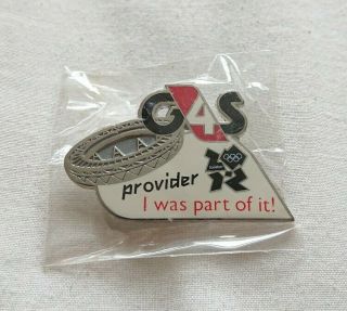 Rare London 2012 Olympics G4s Pin Badge Sponsor Partner " Part Of It "