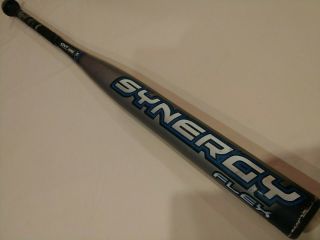 Used/rare Easton Synergy Flex 34/27 (- 7) 2 1/4 " Comp Slowpitch Softball Bat Scn3