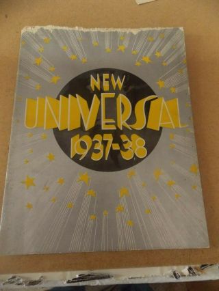 Universal 1937 - 38 Studio Promotional Book Very Rare