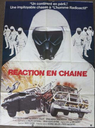 The Chain Reaction (1980) Rare Large French Movie Poster Ozploitation