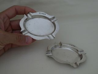 Art Deco Silver Individual Ashtrays By William Neale 1929