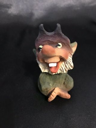 Henning Carved By Hand Norway Troll Gnome Small 4 "
