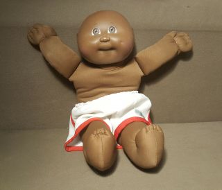 Vintage 1984 African - American Cabbage Patch Kid Doll Boxer Shorts Xavier Roberts