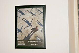 Muse - Framed A4 Rare 2003 `absolution` Album Poster