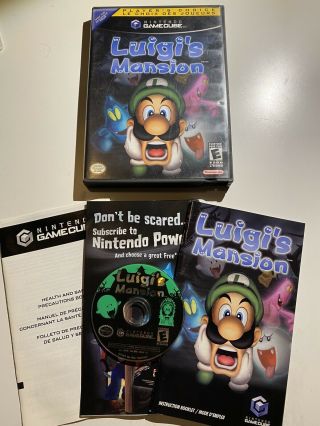 Luigi’s Mansion Nintendo Gamecube Complete With Inserts Rare Ntsc - U/c