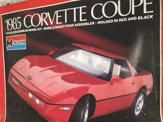 Monogram 1985 C4 Corvette 1:8 Scale Model Kit 22 " Long Rare Htf 2608