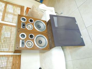 Vintage Toshiba Ss - X5 Speakers 3 Way Heavy Cabinets Made In Usa Rare