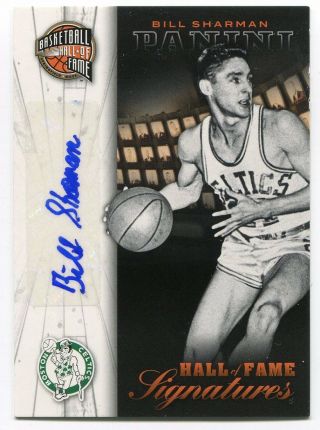 Bill Sharman 2013 - 14 Panini Hall Of Fame Signatures 25 Boston Celtics Auto Rare