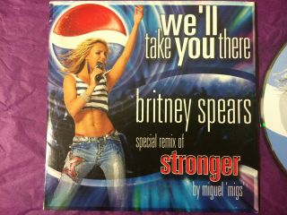 Britney Spears Rare Australian Pepsi Promo Stronger Remix Card Sleeve Cd