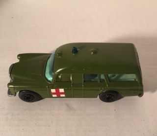 Matchbox Lesney Mercedes Binz Ambulance A Very Rare Color Superfast No Box