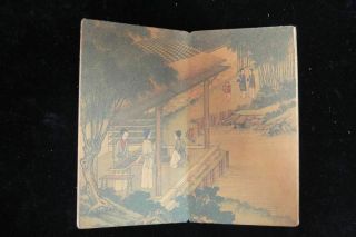 Rare Thick Old Chinese Hand Painting Landscape 