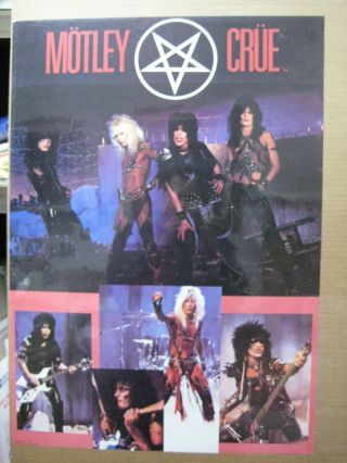 Vintage Rock And Roll Motley Crue 1983 Poster 13745