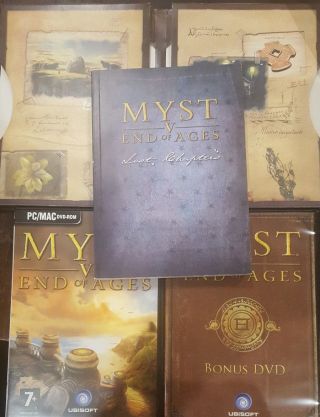 Myst V 5 End Of Ages Limited Edition Pc Cd - Rom Rare Game Bonus Dvd Cdrom Deleted