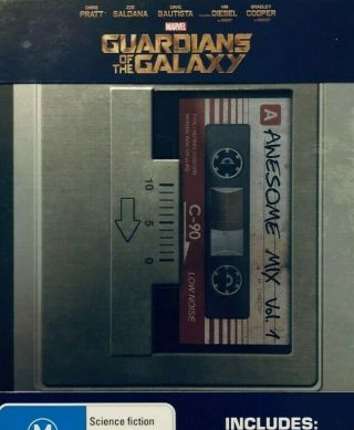 Guardians Of The Galaxy Blu - Ray Steelbook Rare