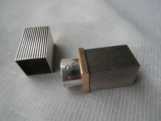 Antique Silver and Gold plated (unsure?) Lipstick Holder - impressed marks 2