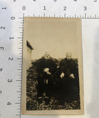 Antique Victorian Post Mortem Photo Couple Dead Death Oddities