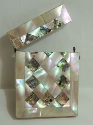 Mother Of Pearl And Abalone Shell Calling Card Case - Thames Hospice