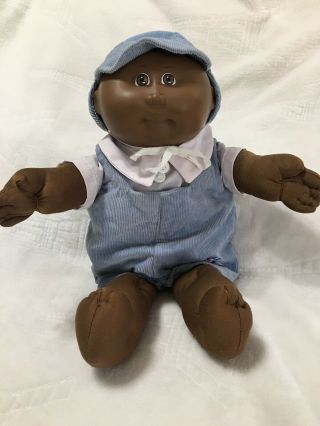 African American Boy Cabbage Patch Kids Coleco Vintage Cpk Black Preemie Bald