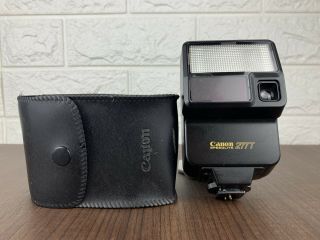 Canon 277t Speedlite Flash Gun - Case & Diffuser - Ae1 T90 A1 Av1 T70 T50 Rare