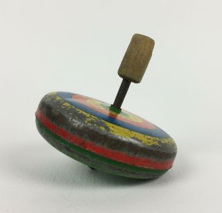 Rare Antique 1940s WIZZO Australian Made Tin Toy SPINNING TOP 3