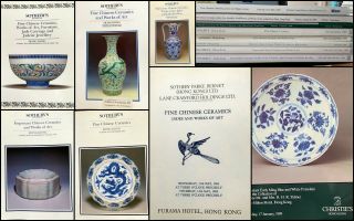 8 Rare Christies Sothebys Hong Kong Chinese Ceramics & Art 1980 