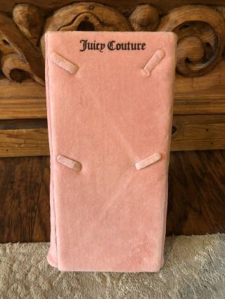 Juicy Couture Pink Velour Necklace Pendant Charm Jewelry Stand Display - Rare