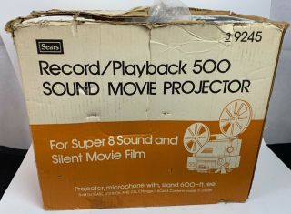 Rare Nos Sears 9245 500 Sound 8 500 Moive Projector