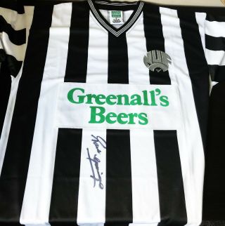 Rare Paul Gascoigne Signed Newcastle Shirt Autograph England