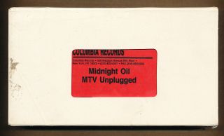 Midnight Oil Mtv Unplugged Rare Promo Vhs