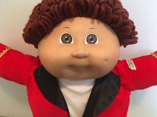Vintage 1984 Coleco Cabbage Patch Kids Doll Auburn Loops Stylish Outfit
