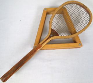 Antique Kent Windsor Tennis Racquet 1895 - 1899 Unbroken Orig Strings 12 1/2 Rare