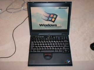Ibm Thinkpad T21 Type 2647 Laptop With Windows 95 Installed,  Rare