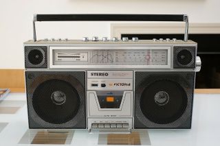 Victoria Cpr - 5000b Boombox Very Rare Vintage Ghettoblaster Cassette Player Radio