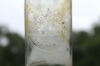 Collier Drug Co.  Bottle Embossed Birmingham Alabama Ala Al Rare