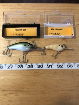 Vintage Fishing Lures Nos Nib Tough Ca Baits Pro Bug Orange,  Ca Rare