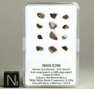 Meteorite Nwa 6259 - Very Rare Iron Ungrouped Ataxite With 42 Nickel Content