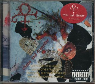 Prince Chaos And Disorder Rare Out Of Print Promo Issue Cd 