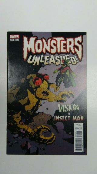 Monsters Unleashed 1 Mike Mignola 1:100 Retailer Variant Nm Rare Marvel