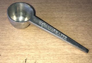 Gevalia Kaffe Vintage And Rare Heavy Pewter Expresso Coffee 5” Scoop