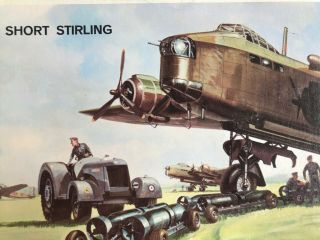 Airfix 1/72 Scale SHORT STIRLING WWII British Bomber Kit - Vintage Rare (1966) 2