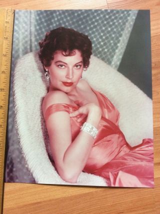 Rare Vintage Glossy Photo Of Actress Ava Gardner