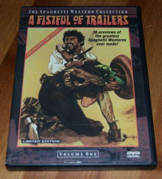 A Fistful Of Trailers Dvd Rare Oop Spaghetti Western Trailer Comp Wild East