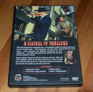 A Fistful Of Trailers DVD Rare OOP Spaghetti Western Trailer Comp Wild East 2