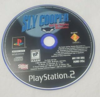 Sly Cooper And The Thievius Raccoonus Playstation 2 Demo Disc Extremely Rare