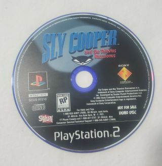 Sly Cooper and the Thievius Raccoonus PlayStation 2 demo disc extremely rare 2