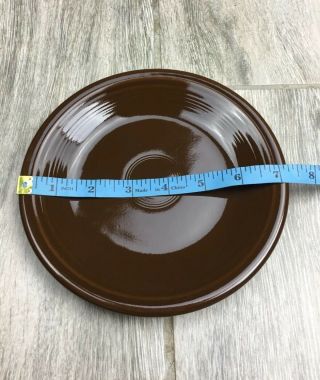 Vintage Fiesta Ware Salad Plate Chocolate Brown 7 1/4 In Homer Laughlin RARE 3